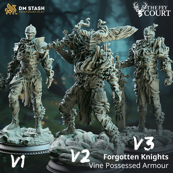 Kämpfer Miniatur Forgotten Knights 32mm 75mm DM Stash