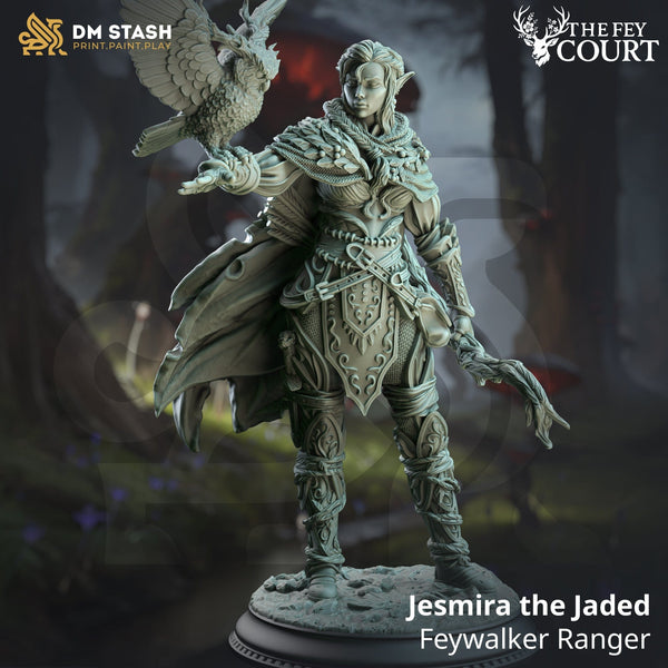 Tabletop Elf Miniatur Jesmira 32mm 75mm DM Stash