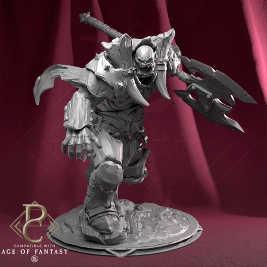 Tabletop RPG Miniature Kodark on foot, The Conqueror Qumi Parasite Collectibles Quality Miniatures - Qumi Wargaming Mini Model Figure