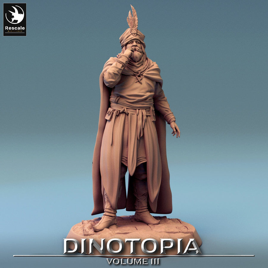 Vorderansicht der Look Lord NPC Miniatur im 32mm Maßstab