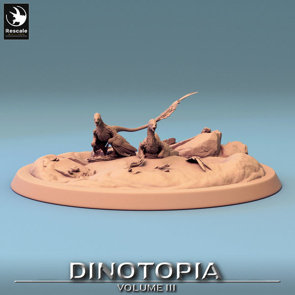 Microraptor Nest Dinosaur Tabletop-Miniatur | Qumi