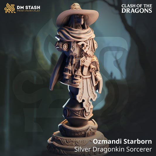 Tabletop RPG Miniature Ozmandi Sorcerer BUST Qumi DM Stash Quality Miniatures - Qumi Wargaming Mini Model Figure