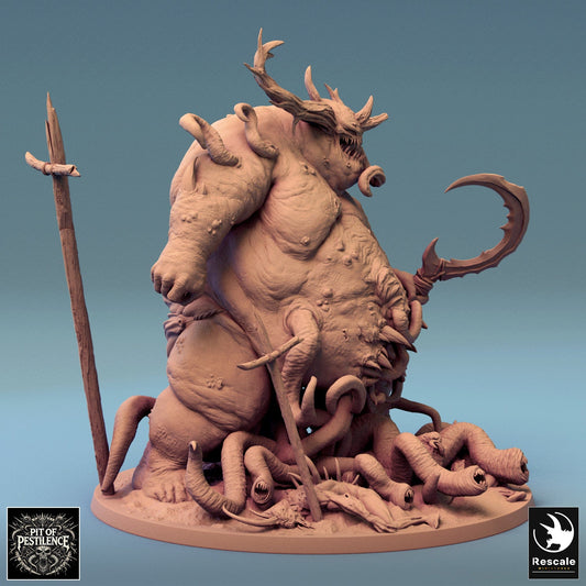 Tabletop RPG Miniature Purulent Demon - 32mm Qumi - Rescale Miniatures Quality Miniatures - Qumi Wargaming Mini Model Figure