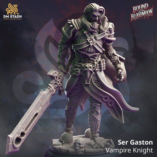 Tabletop Männliche Ritter Miniatur Ser Gaston 32mm 75mm DM Stash