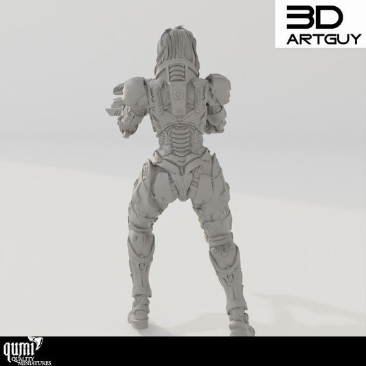 Tabletop RPG Miniature Space Commander - Qumi Quality Miniatures - Qumi Wargaming Mini Model Figure