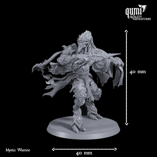 Tabletop RPG Miniature Space Warrior Lord Mystic Warrior Quality Miniatures - Qumi Wargaming Mini Model Figure