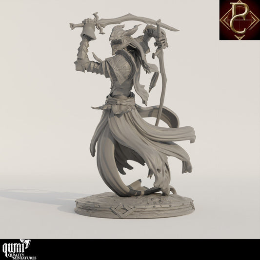 Tabletop RPG Miniature The Sorrow of Terrimor - 32mm to Xl size Qumi - Parasite Collectibles Quality Miniatures - Qumi Wargaming Mini Model Figure
