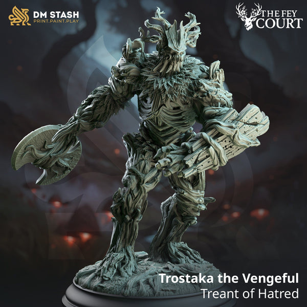 Humanoider Axtkämpfer Tabletop-Miniatur – Trostaka | Qumi