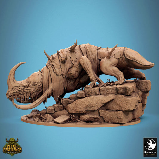 Fantasy Boss Monster Tyrant Of The Mawcoil Rescale Miniatures - Quality Miniatures - Qumi