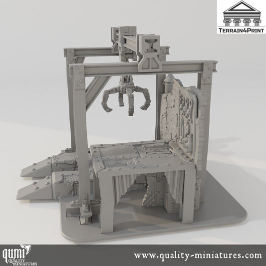 Workshop - Rivet City - Resin Print - Tabletop RPG Terrain - Terrain4Print - Qumi Quality Miniatures - Qumi Wargaming Mini Model Figure