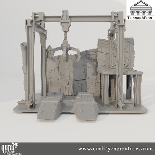 Workshop - Rivet City - Resin Print - Tabletop RPG Terrain - Terrain4Print - Qumi Quality Miniatures - Qumi Wargaming Mini Model Figure