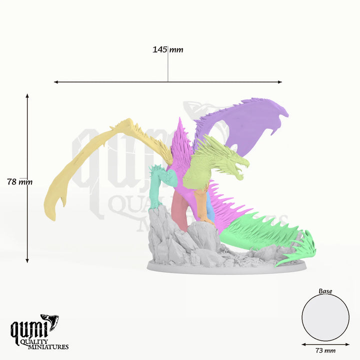 Topaz Adult Dragon Tabletop Miniature Messbild