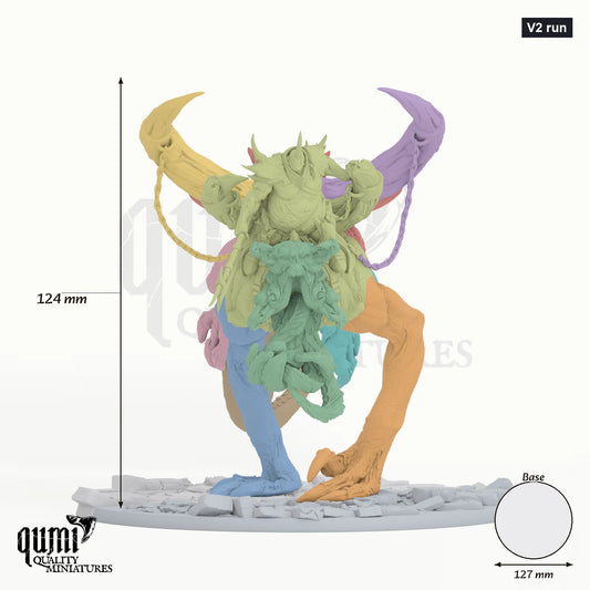 Humanoid Vorathe Tabletop-Miniatur (V2 run) - 124 mm hoch, 124x88 mm Base - Rescale Miniatures 3D-Druck von Qumi