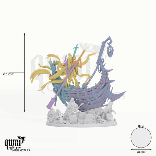 Zaltryn the Waverender Vehicle Tabletop-Miniatur - 85 mm hoch, 78 mm Base - Rescale Miniatures 3D-Druck von Qumi
