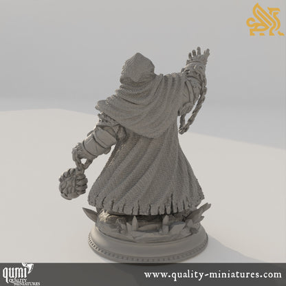 Dorgrid Darnane - Dark Dwarf Rune Sorcerer - 32mm 75mm Tabletop RPG Mini - Qumi - DM Stash