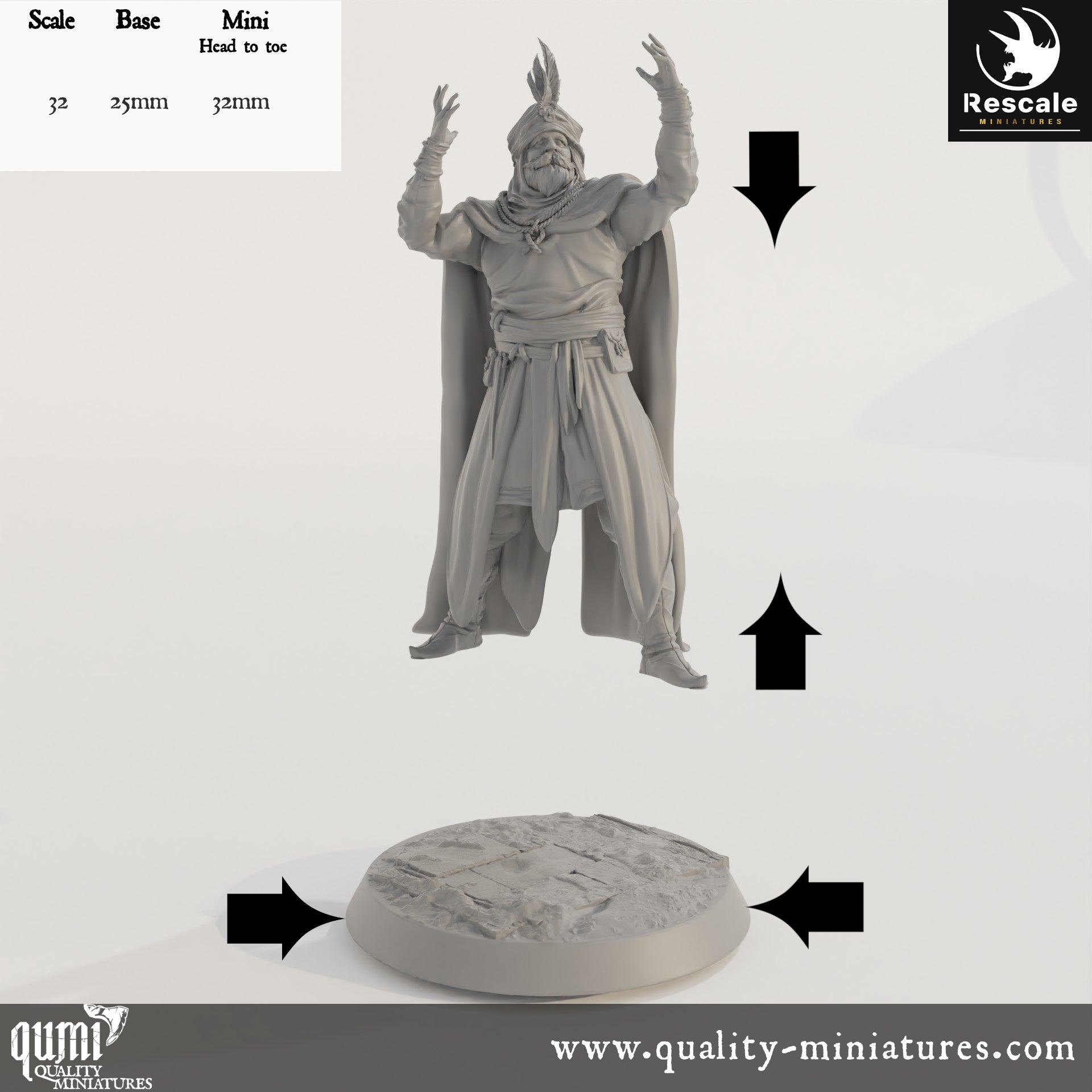 Accident Lord - Dinotopia - 32mm Tabletop RPG Mini - Qumi - Rescale Miniatures Quality Miniatures - Qumi