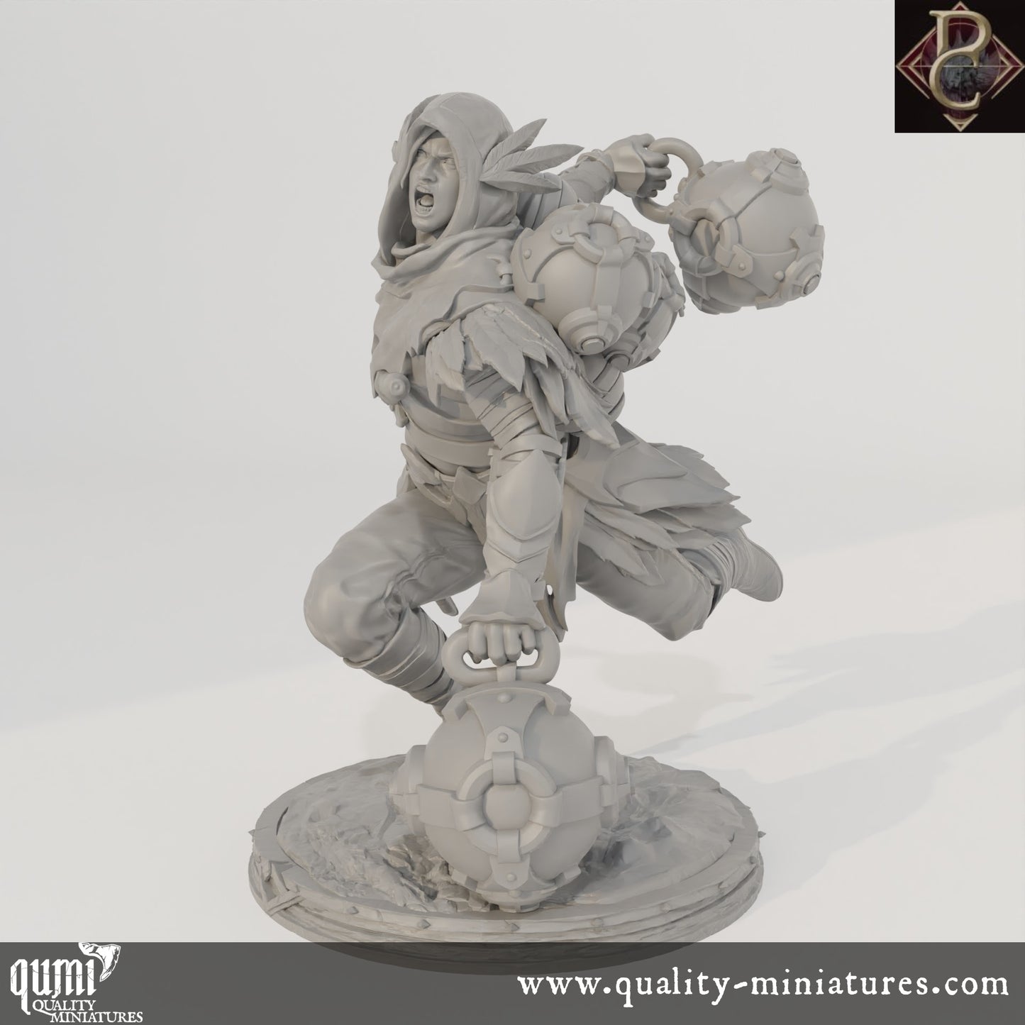 Aerithrian Wind Defender - 32mm Tabletop RPG Mini - up to L Size - Qumi - Parasite Collectibles Quality Miniatures - Qumi