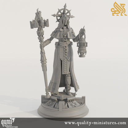 Amélie Saffron - Maiden Cleric - 32mm 75mm Tabletop RPG Mini - Qumi - DM Stash Quality Miniatures - Qumi