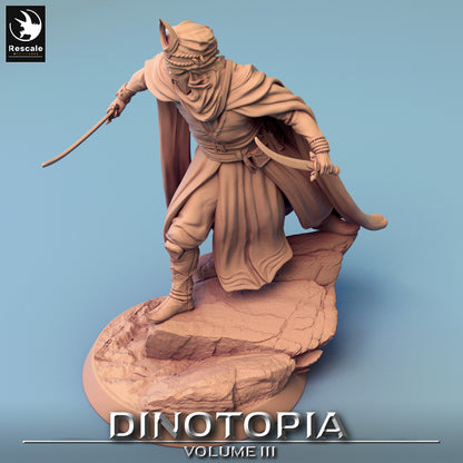 Ambush Outlaw - Dinotopia - 32mm Tabletop RPG Mini - Qumi - Rescale Miniatures Quality Miniatures - Qumi