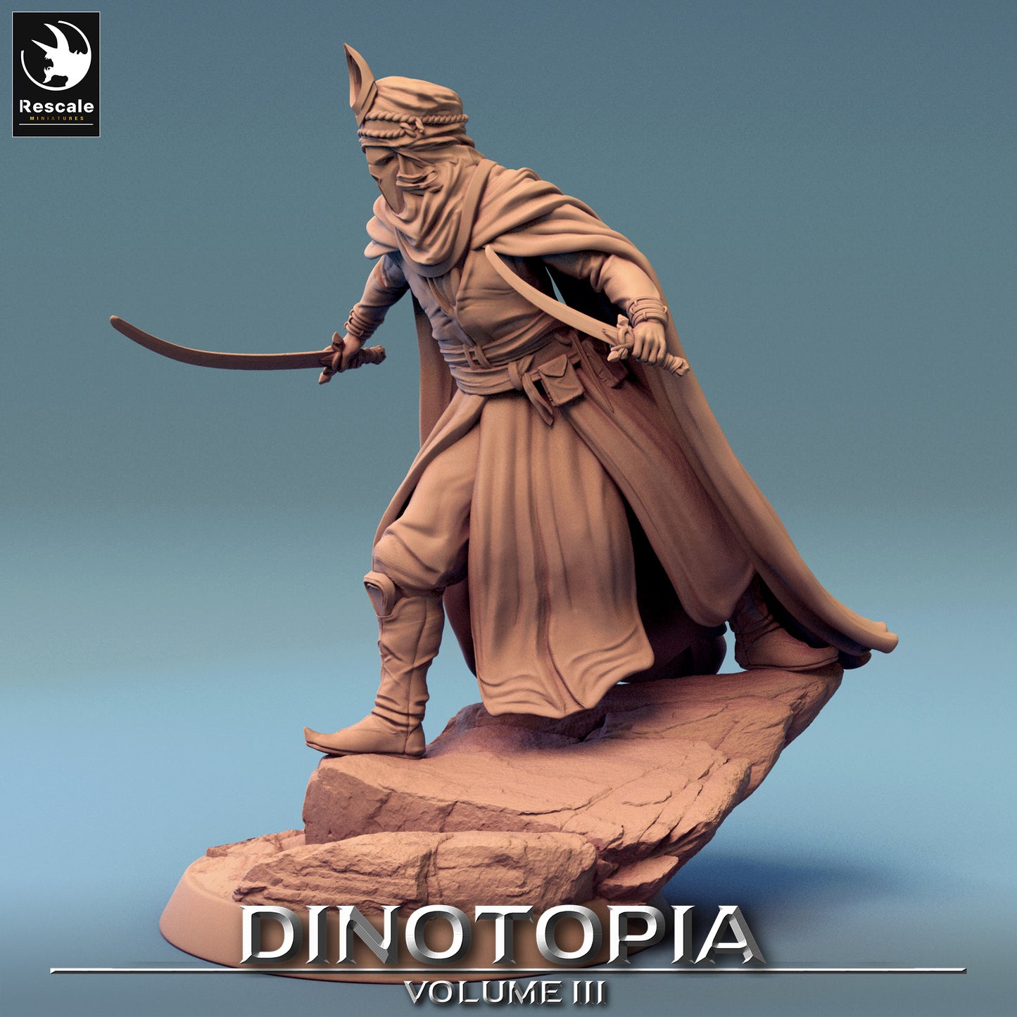 Ambush Outlaw - Dinotopia - 32mm Tabletop RPG Mini - Qumi - Rescale Miniatures Quality Miniatures - Qumi