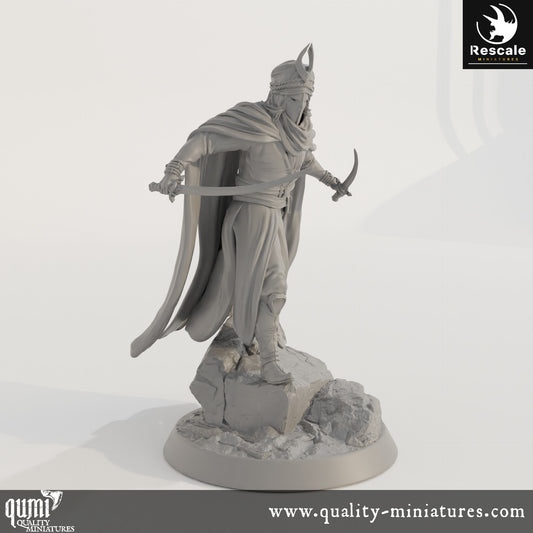 Ambush Outlaw - Dinotopia - 32mm Tabletop RPG Mini - Qumi - Rescale Miniatures Quality Miniatures - Qumi