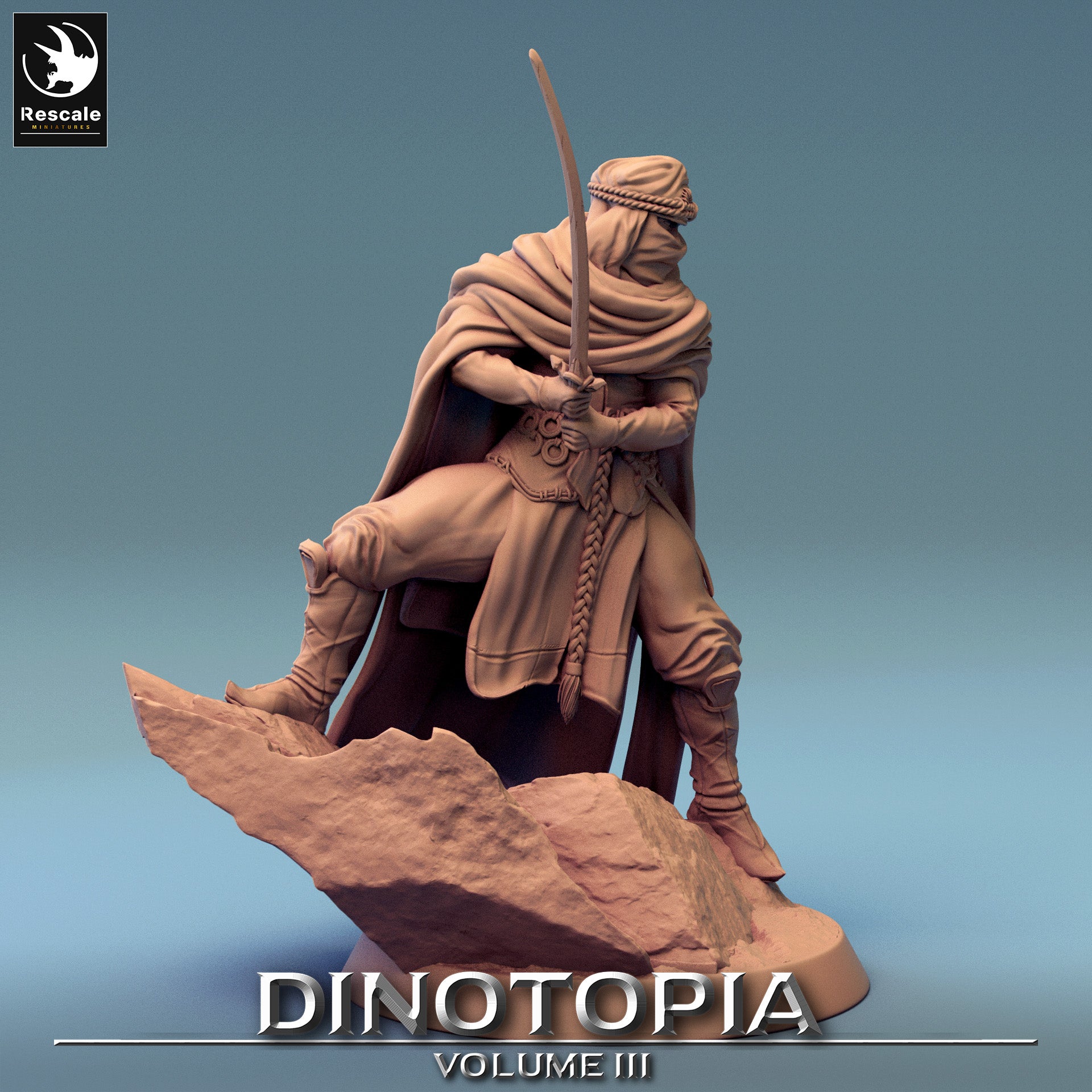 Ambush Soldier - Dinotopia - 32mm Tabletop RPG Mini - Qumi - Rescale Miniatures Quality Miniatures - Qumi