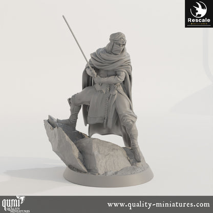 Ambush Soldier - Dinotopia - 32mm Tabletop RPG Mini - Qumi - Rescale Miniatures Quality Miniatures - Qumi