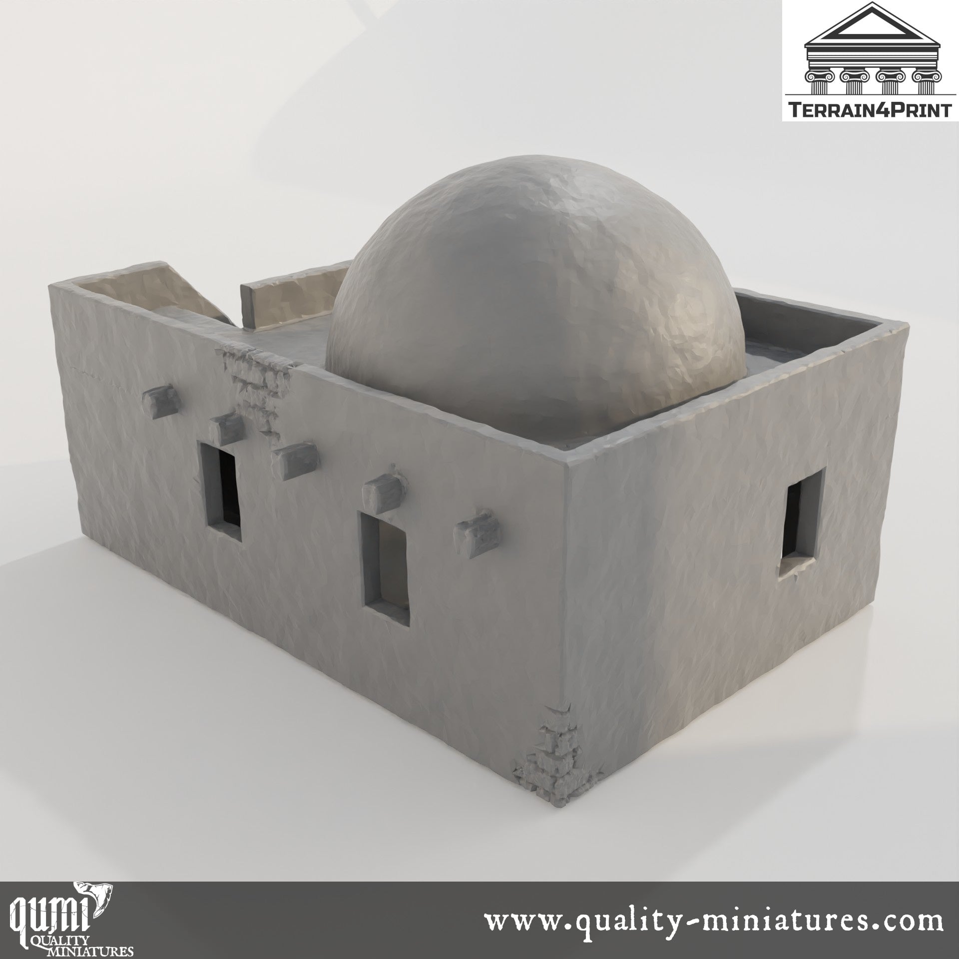 Arabic House 1 - Arabic Village - Resin Print - Tabletop RPG Terrain - Terrain4Print - Qumi Quality Miniatures - Qumi