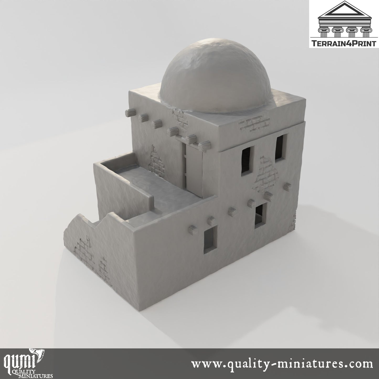 Arabic House 2 - Arabic Village - Resin Print - Tabletop RPG Terrain - Terrain4Print - Qumi Quality Miniatures - Qumi