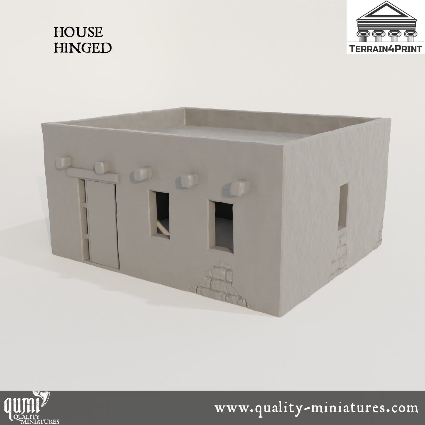 Arabic House 3 - Arabic Village - Resin Print - Tabletop RPG Terrain - Terrain4Print - Qumi Quality Miniatures - Qumi