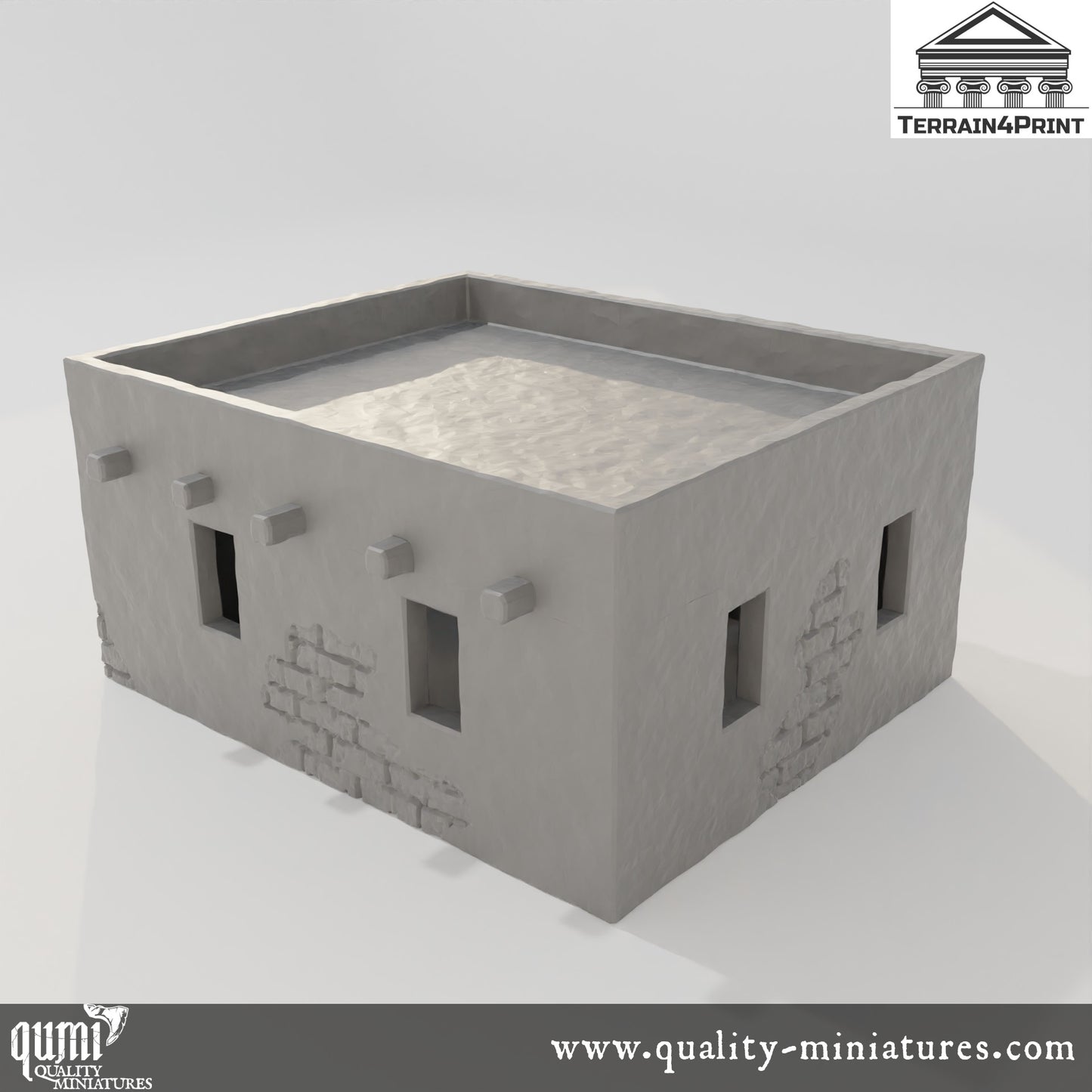 Arabic House 3 - Arabic Village - Resin Print - Tabletop RPG Terrain - Terrain4Print - Qumi Quality Miniatures - Qumi