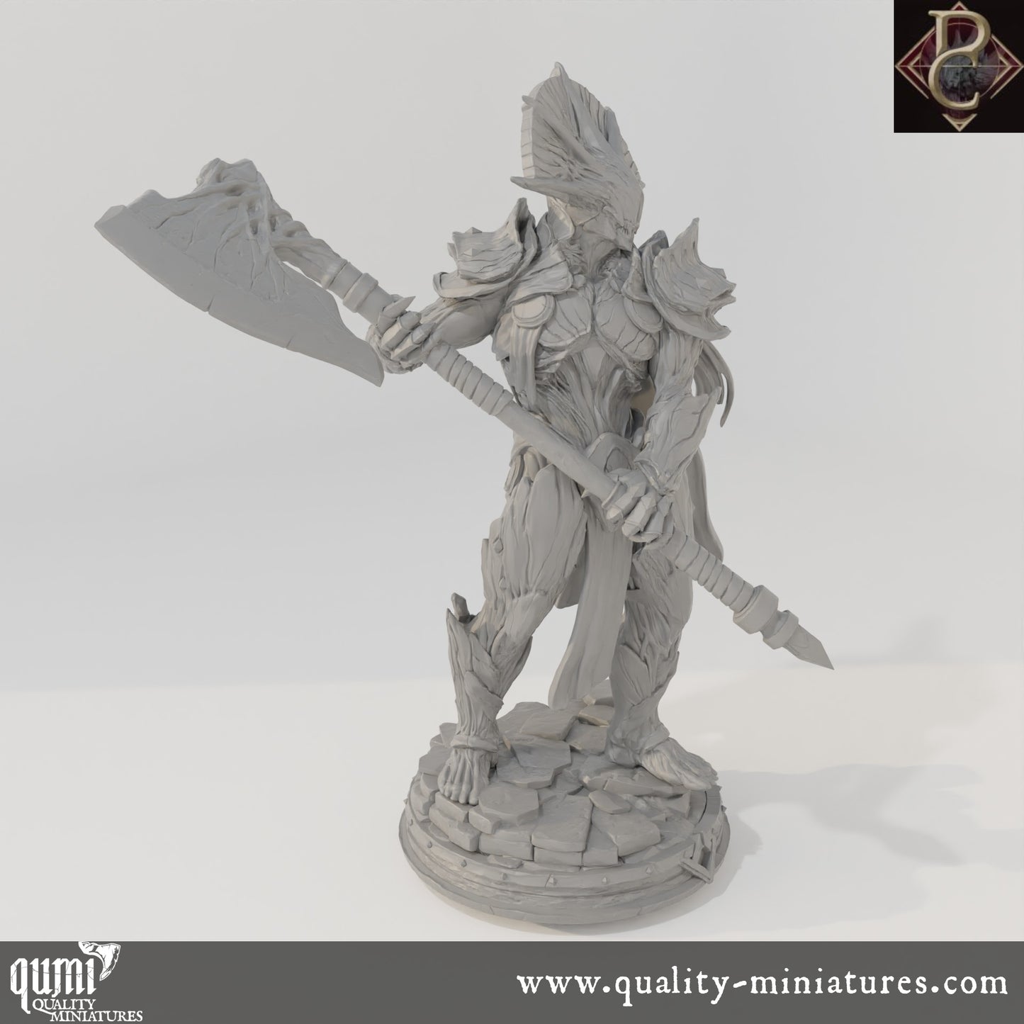 Aruges The Cursed - 32mm Tabletop RPG Mini - up to 4XL Size - Qumi - Parasite Collectibles Quality Miniatures - Qumi