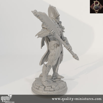 Aruges The Cursed - 32mm Tabletop RPG Mini - up to 4XL Size - Qumi - Parasite Collectibles Quality Miniatures - Qumi