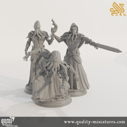 Ascended Flayers of Hendrak - 32mm 75mm Tabletop RPG Mini - Qumi - DM Stash Quality Miniatures - Qumi