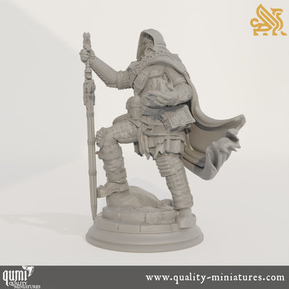 Ator - Revenant of Vindication - 32mm 75mm Tabletop RPG Mini - Qumi - DM Stash Quality Miniatures - Qumi