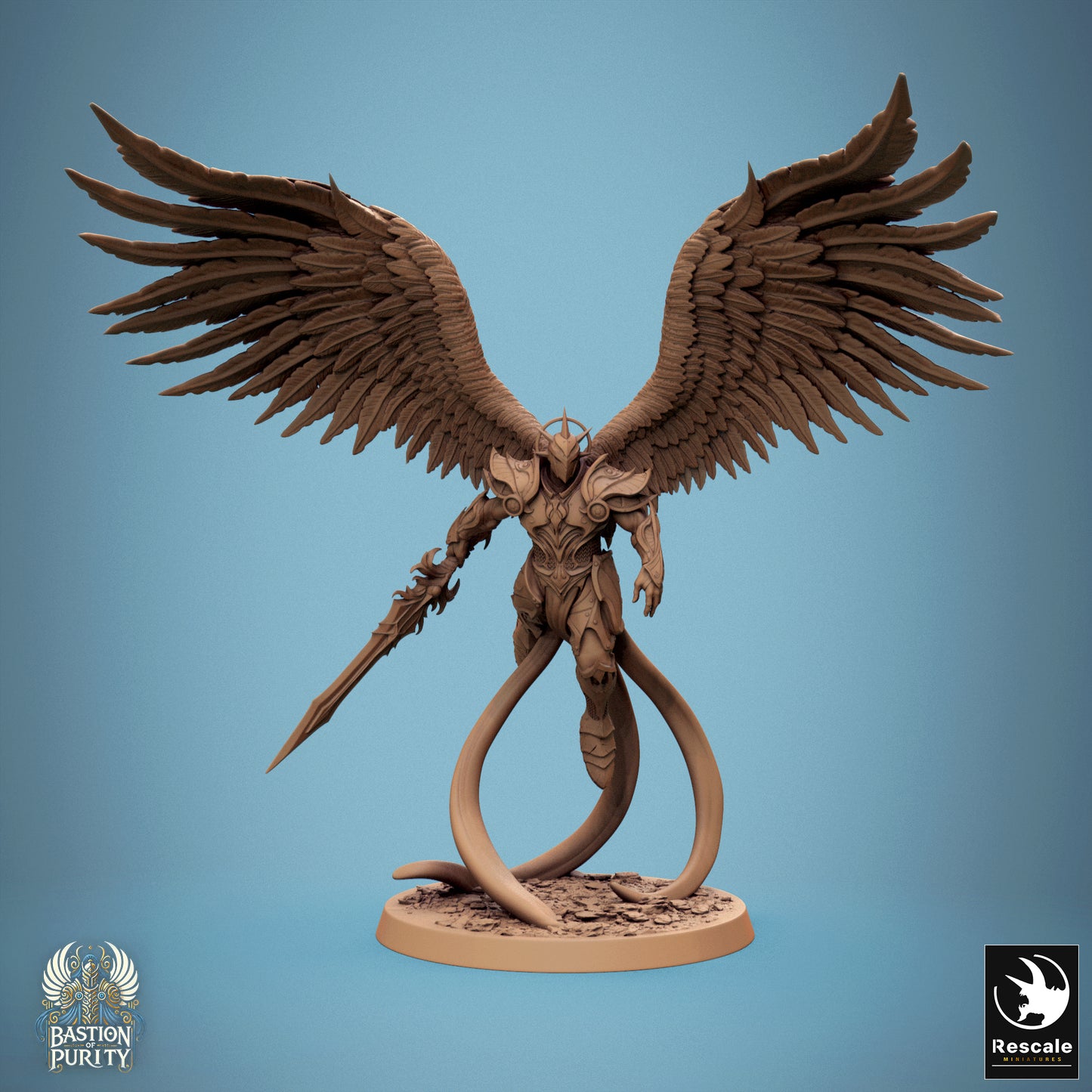 Aurelian Skyblade - 32mm Tabletop RPG Mini - Qumi - Rescale Miniatures