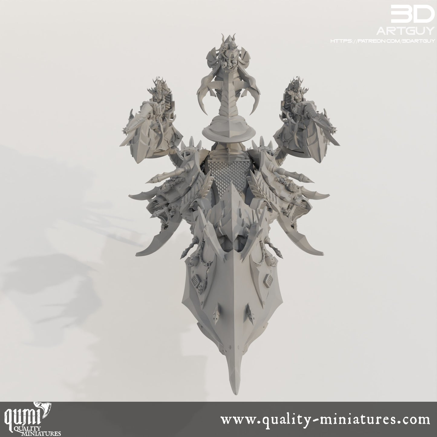 Barge - 32mm Tabletop RPG Mini - Qumi - 3D ArtGuy Quality Miniatures - Qumi