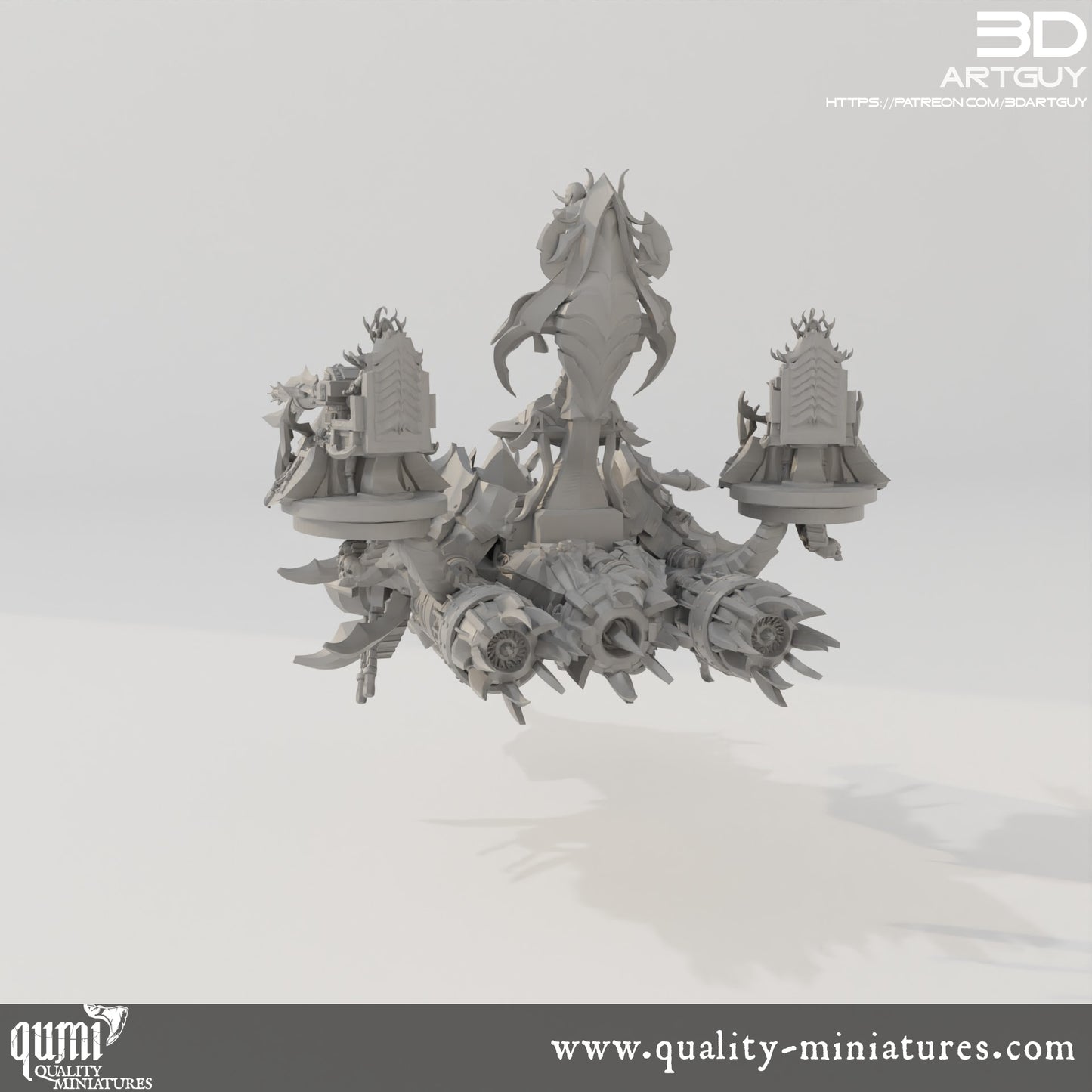 Barge - 32mm Tabletop RPG Mini - Qumi - 3D ArtGuy Quality Miniatures - Qumi