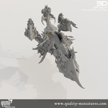 Barge - 32mm Tabletop RPG Mini - Qumi - 3D ArtGuy Quality Miniatures - Qumi