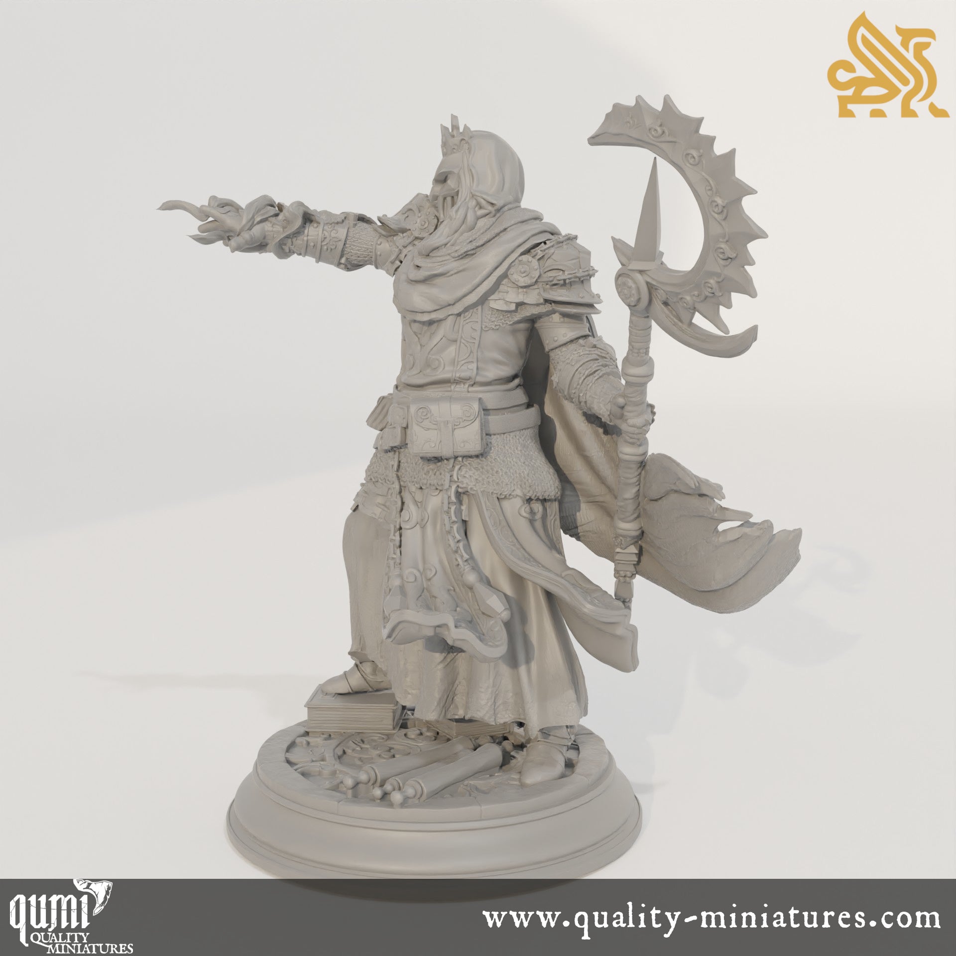 Bastian the Everknowing - Royal Psionic Master - 32mm 75mm Tabletop RPG Mini - Qumi - DM Stash Quality Miniatures - Qumi