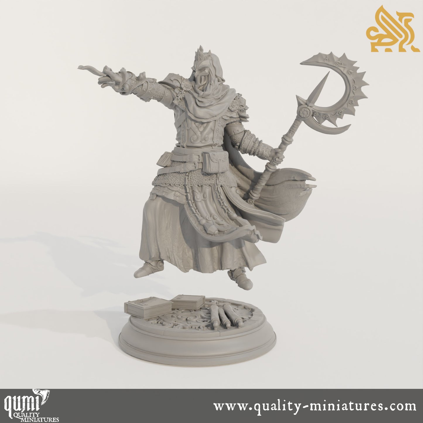 Bastian the Everknowing - Royal Psionic Master - 32mm 75mm Tabletop RPG Mini - Qumi - DM Stash Quality Miniatures - Qumi