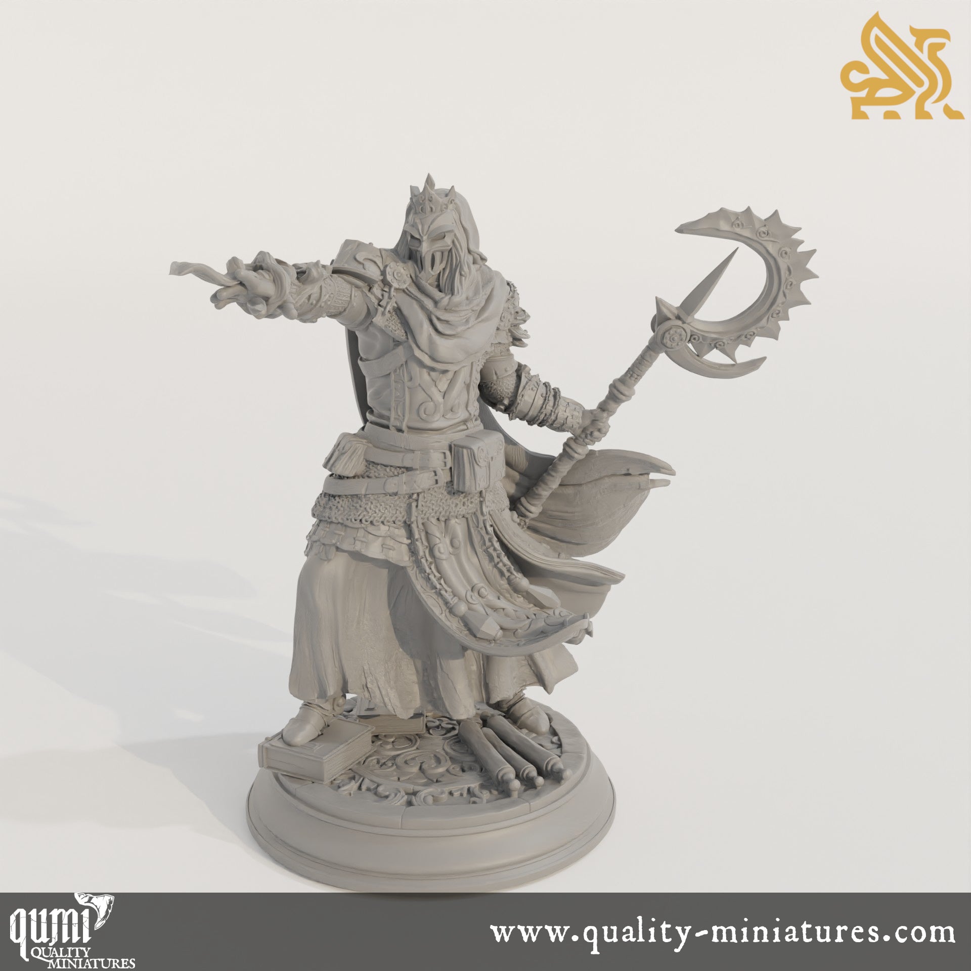 Bastian the Everknowing - Royal Psionic Master - 32mm 75mm Tabletop RPG Mini - Qumi - DM Stash Quality Miniatures - Qumi