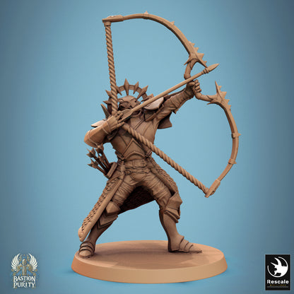 Aeterna Infantry Archer - 32mm Tabletop RPG Mini - Qumi - Rescale Miniatures