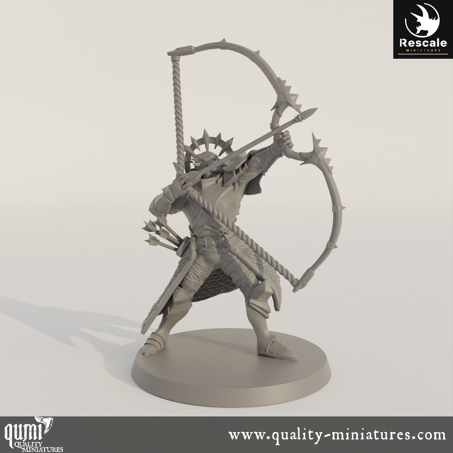 Aeterna Infantry Archer - 32mm Tabletop RPG Mini - Qumi - Rescale Miniatures