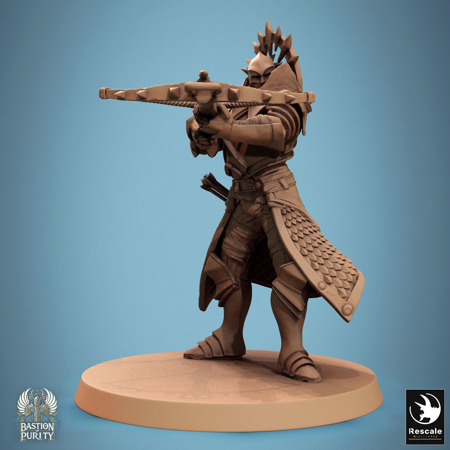 Aeterna Infantry Archer - 32mm Tabletop RPG Mini - Qumi - Rescale Miniatures