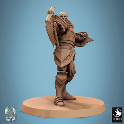 Aeterna Infantry Warrior - 32mm Tabletop RPG Mini - Qumi - Rescale Miniatures