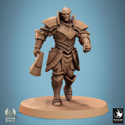 Aeterna Infantry Warrior - 32mm Tabletop RPG Mini - Qumi - Rescale Miniatures