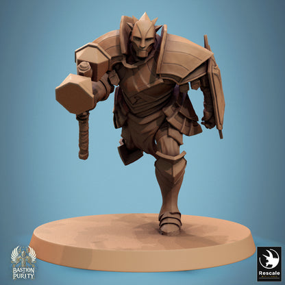 Aeterna Infantry Warrior - 32mm Tabletop RPG Mini - Qumi - Rescale Miniatures