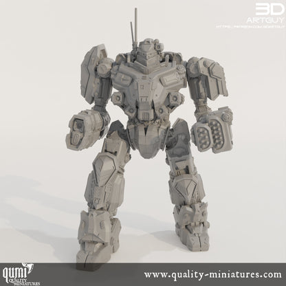 Battle Mech - 32mm Tabletop RPG Mini - Size L - Qumi Quality Miniatures - Qumi