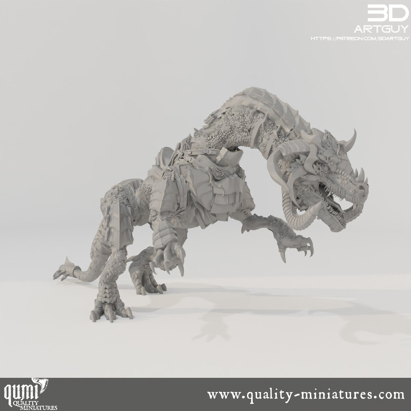 Beast - 32mm Tabletop RPG Mini - Qumi - 3D ArtGuy